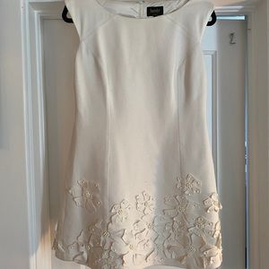 Laundry White Appliqué Dress